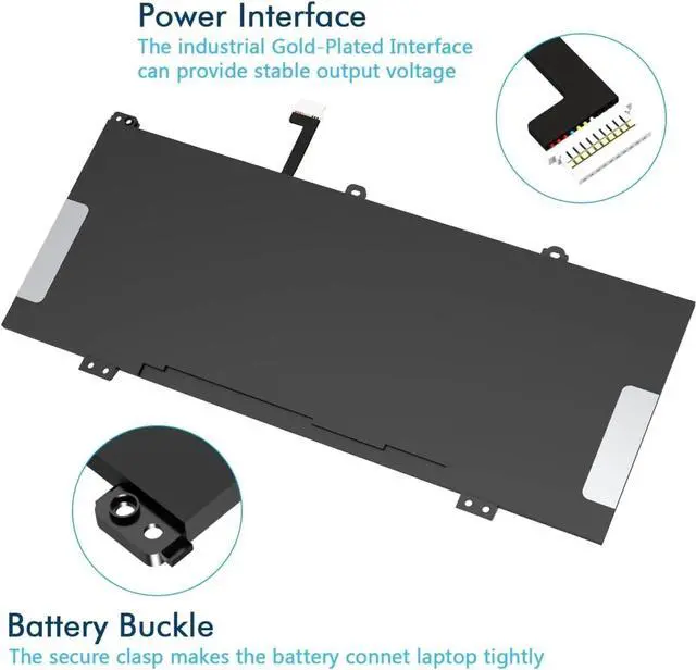 Alt view image 2 of 7 - BND BC03XL11.55V 5010mAh L84182-421 L84398-005 L84182-1C1 Laptop Battery Compatible with HP Pro C640 Chromebook x360 14C-CA0053DX 14C-CAO000 14C-CAO0OOND Series HSTNN-LB8T HSTNN-IB9