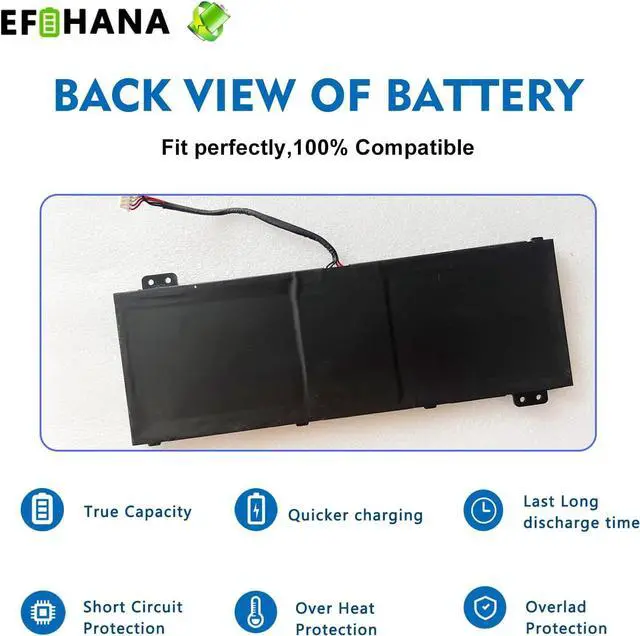 Alt view image 6 of 6 - AP18E8M AP18E7M Battery for Acer Nitro 5 AN515-44 AN515-44-R99Q AN515-55 AN515-52 AN515-43 AN515-45 AN517-52 Nitro 7 AN715-51 Aspire 7 A715-74G-7511 Predator Helios 300 PH315-52 PH315-53 PH317-53