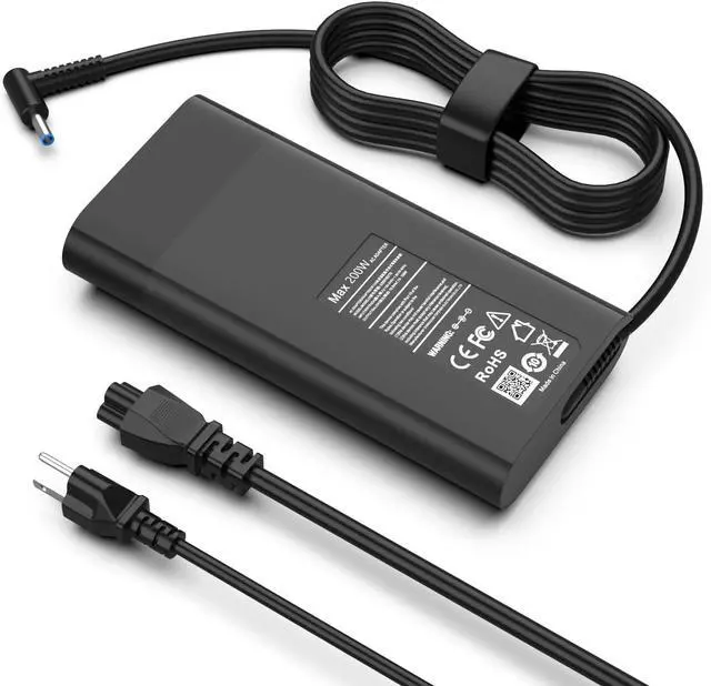 Main image of High Power 200W Omen Charger Compatible with HP OMEN 15 17 HP Victus Gaming Laptop 15 17 ZBook 17 15 15u Studio G9 G10 17-ab 17-cd 16-a 16-ab 15-cb 15-dk 15-bc 15-ec 15-cx TPN-DA10 Power Cord