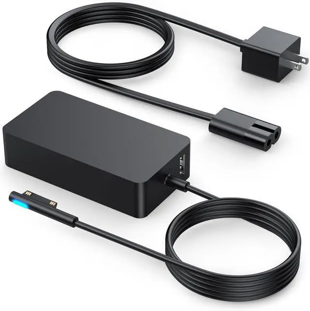 Main image of 102W Surface Book 2 Charger, for Microsoft Surface Laptop Studio, Surface Laptop 3 4 5, Windows Surface Pro/Go, Fast Charge 9.19Ft Super Long Cable with Magnetic Plug & LED