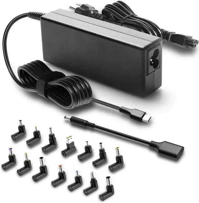 Main image of 100W USB C Universal Laptop Charger Fit for HP Lenovo Dell Acer Asus Toshiba Geteway Samsung MacBook IBM Fujitsu Sony LG MSI Notebook Ultrabook Chromebook Computer AC Adapter Power Cord