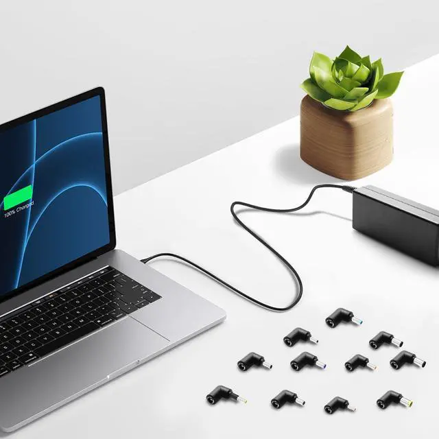 Alt view image 6 of 7 - 100W USB C Universal Laptop Charger Fit for HP Lenovo Dell Acer Asus Toshiba Geteway Samsung MacBook IBM Fujitsu Sony LG MSI Notebook Ultrabook Chromebook Computer AC Adapter Power Cord