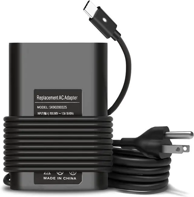Main image of 65W USB C Laptop Charger Replacement for Dell Latitude 5430 5520 5320 5330 5420 5520 5421 7420 7490 7400,Chromebook 3100 3300 3380 3400 3500 5190 5300,Dell XPS 13 Type C Computer Charger AC Adapter
