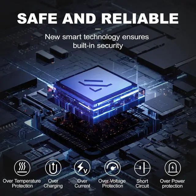 Alt view image 5 of 7 - 65W USB-C Charger for  Laptop Computer Compatible with  Thinkpad/Yoga/Chromebook Fast Power Adapte and Charging Portable Safety and Durable Easy to Carry