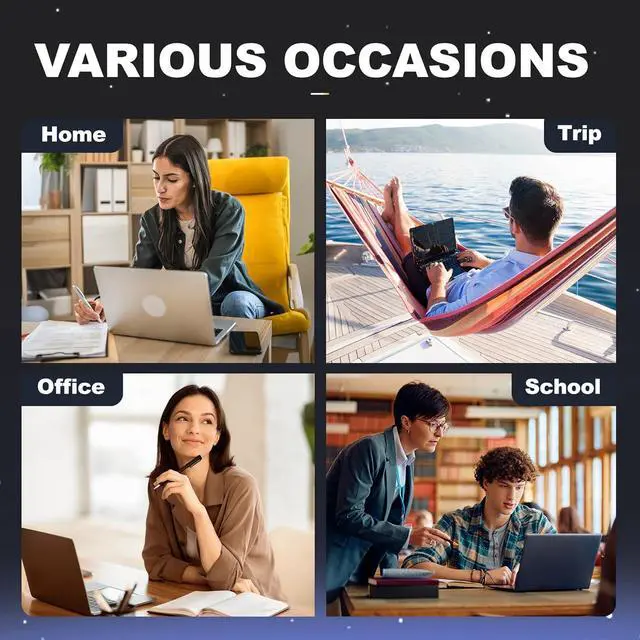 Alt view image 7 of 7 - 65W USB-C Charger for  Laptop Computer Compatible with  Thinkpad/Yoga/Chromebook Fast Power Adapte and Charging Portable Safety and Durable Easy to Carry