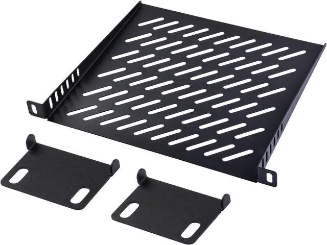 Main image of GeeekPi 0.5U Server Rack Shelf, 7.87" Depth Vented Rack Mount Cantilever Tray for 10 Inch Network Equipment Rack & Cabinet and DeskPi Rackmate T1/T0