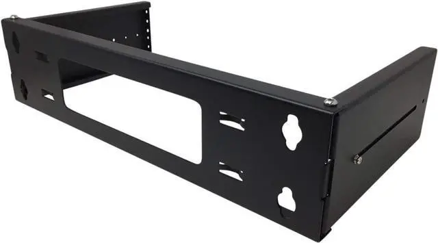 Alt view image 3 of 7 - 6U Patch Panel Bracket Wall Mount Rack for 19 Networking Equipment, Expandable Depth 9.5 to 15.5, Rack Mount, 60lbs Capacity, Perfect for Servers, Sound & Security Equipment! (2U)
