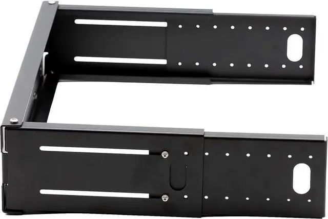 Alt view image 5 of 7 - 6U Patch Panel Bracket Wall Mount Rack for 19 Networking Equipment, Expandable Depth 9.5 to 15.5, Rack Mount, 60lbs Capacity, Perfect for Servers, Sound & Security Equipment! (2U)