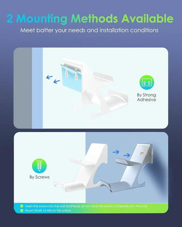 Alt view image 2 of 7 - 6amLifestyle Controller and Headphone Wall Mount Holder Stand with Cord Hanger for PS5 PS4 Xbox One Switch Pro Gamepad Controller Hook Strong Adhesive/Screws, White