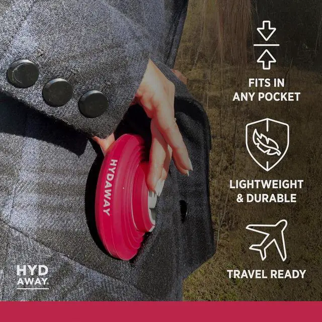 Alt view image 4 of 7 - HYDAWAY 17oz Collapsible Water Bottle - BPA-Free, Leakproof, Lightweight, and Space-Saving - Perfect for Travel, Hiking, and Everyday Hydration