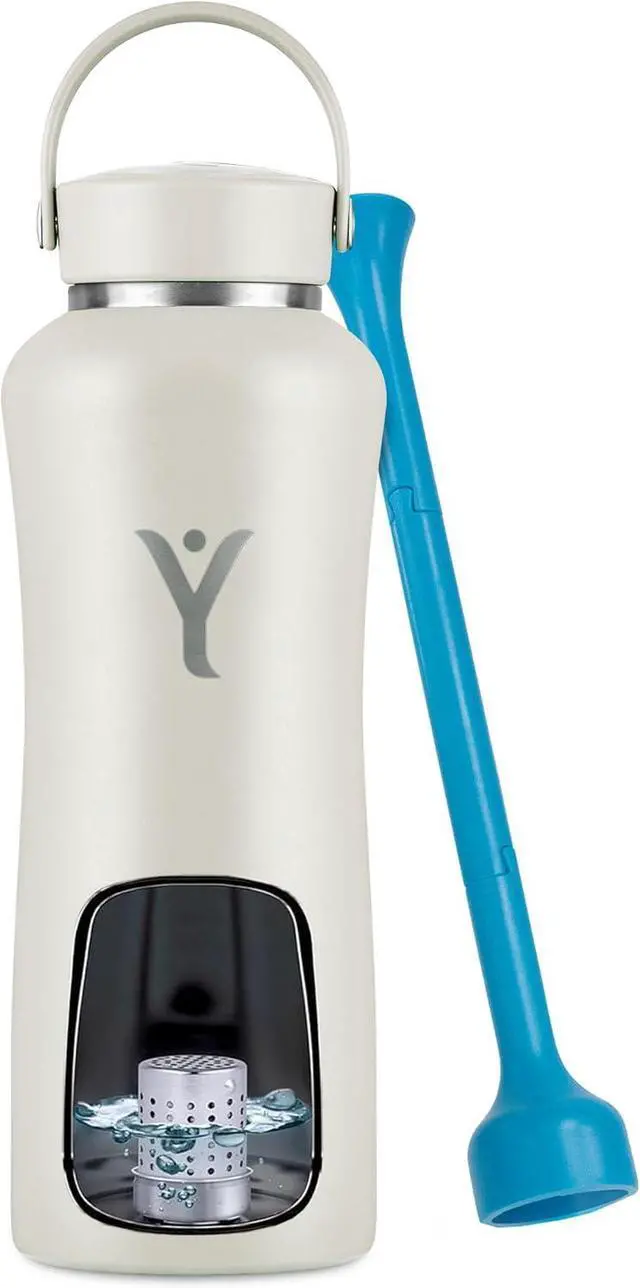 Main image of DYLN Hydrogen Water Bottle | Create Hydrating Alkaline Hydrogen-Rich Water Up to 9 pH | Vacuum Insulated Stainless Steel Water Bottle | Keeps Water Cold for 24 Hours