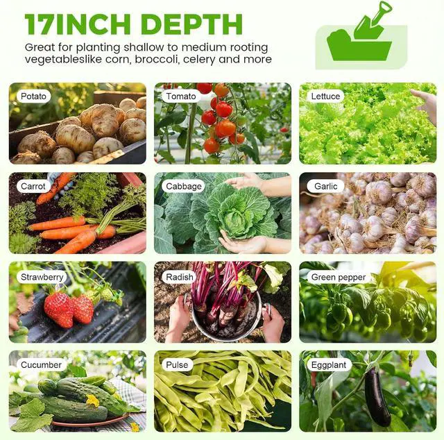 Alt view image 6 of 6 - Land Guard 4×2×1.5ft Galvanized Raised Garden Bed Kit, Galvanized Planter Garden Boxes Outdoor, Oval Large Metal Raised Garden Bed for Vegetables (Classic Silver