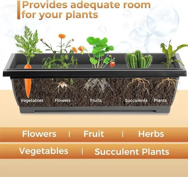 Alt view image 6 of 7 - Raised Garden Planter Bed, Tiered Planter Stand with 5 Boxes (Brown), 26" Long*36.5" Wide*31" Tall, Good for Herbs, Flowers, or Vegetables in Patio Balcony Indoor Outdoor