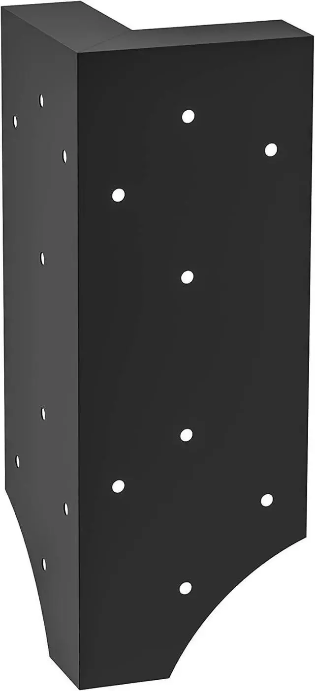 Alt view image 4 of 6 - Raised Garden Bed Corner Brackets with Securing Lip | Fits Lumber up to 2 Inch x 12 Inch in Size | Set of 4 | DIY Flower or Vegetable Garden | Black