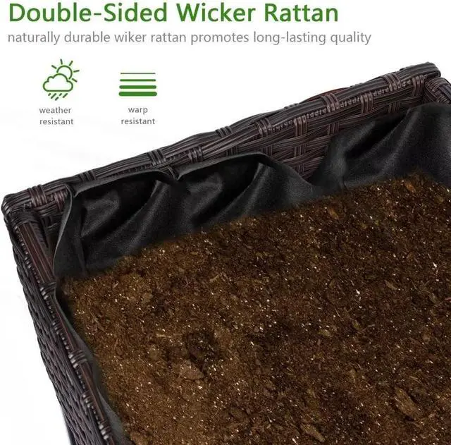 Alt view image 2 of 7 - WONDER GARDEN Raised Garden Bed-Planter Box - Elevated Raised Garden Beds Outdoor with Legs & Storage Shelf for Vegetables Flower Herb Backyard Patio