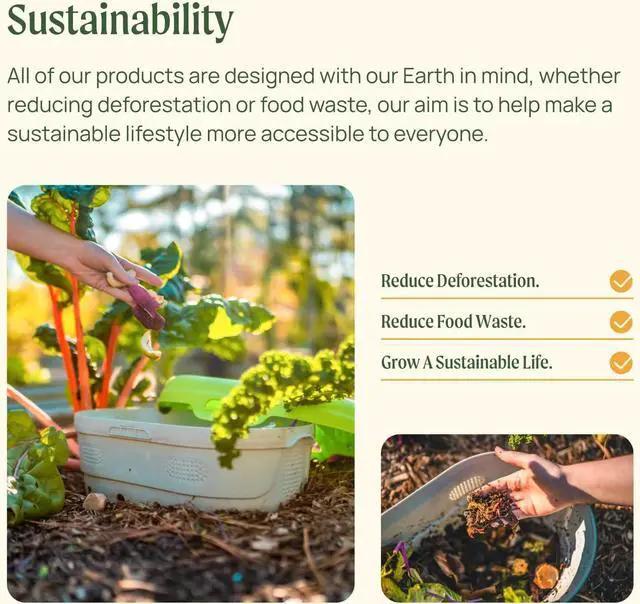 Alt view image 5 of 7 - Vego garden 17" Tall Kids First Garden Bed 42" x 24" Raised Planter Box Outdoor Metal Galvanized Gardening Bed for Vegetables Herb & Flower, Modern Gray