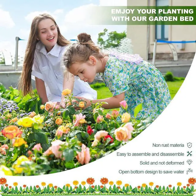 Alt view image 5 of 5 - Land Guard 12×4×1ft Galvanized Raised Garden Bed Kit for Vegetables, Galvanized Super Large Metal Planter Raised Garden Boxes Outdoor(359 Gallon Capacity)