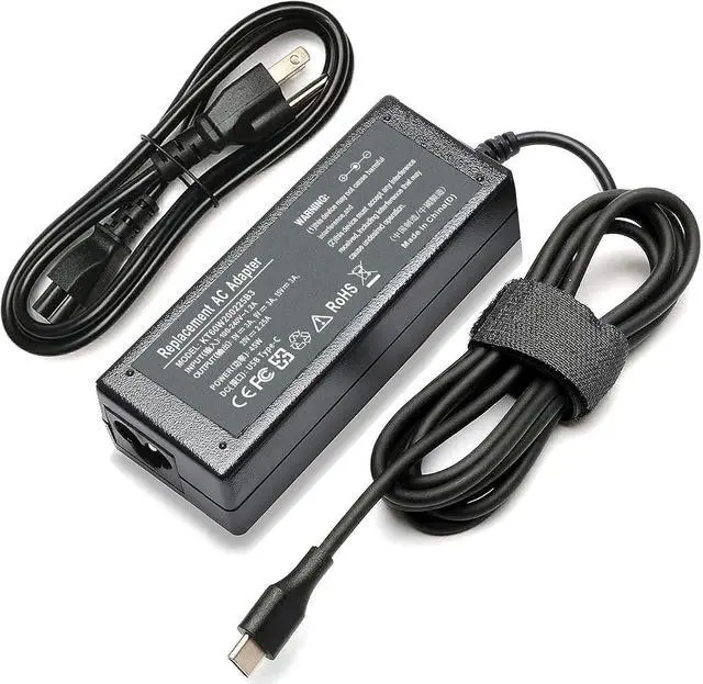 Main image of 45W USB-C Chromebook Charger for HP Chromebook X360 14 14A G5 14-ca051wm 14-ca052wm 14-ca091wm Chromebook 11 11-ae051wm 11A G6 G7 G8 844205-850 918337-001 Type C Power Adapter