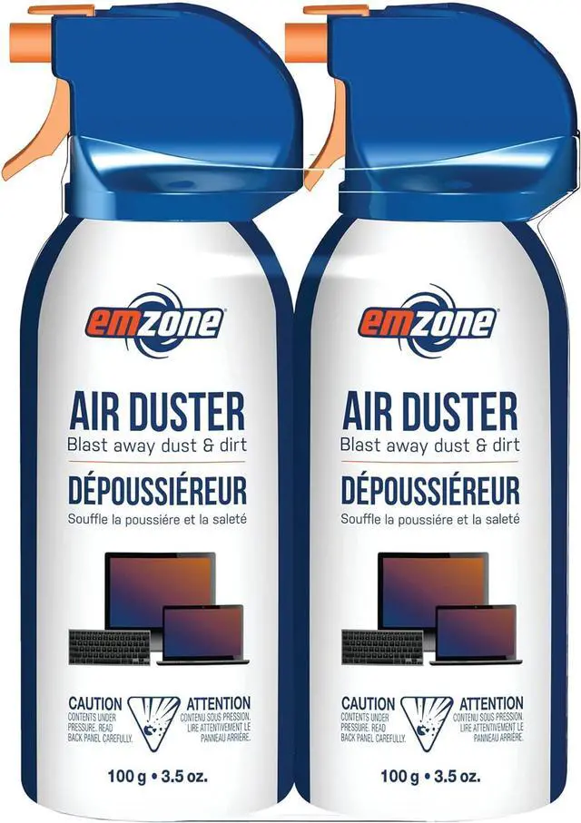 Main image of Emzone Air Dusters (Aerosol) - Mini Double Pack - 2 x 3.5 oz - Blast Away Dust and Dirt (47036)