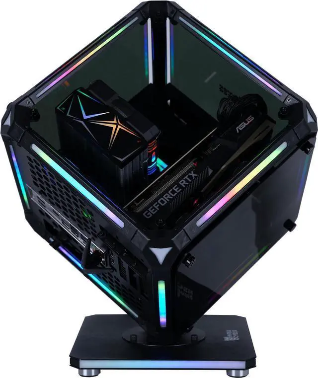 Alt view image 2 of 6 - HyperCubic Gaming PC - Intel Core i5-12400F (2.5GHz), Radeon RX 6650 XT, DDR4-3200 RGB 16GB, 1TB NVMe M.2 SSD, Windows 11, WiFi, Xtreme VR