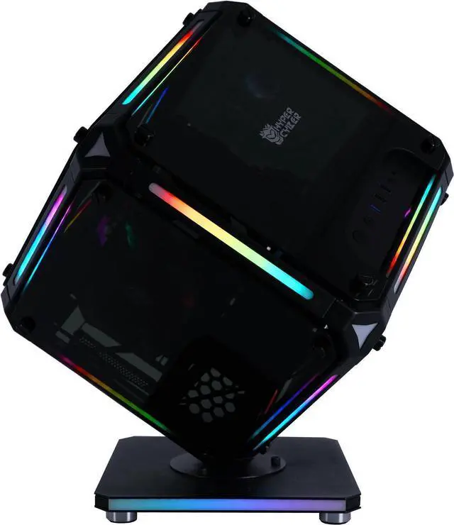 Alt view image 3 of 6 - HyperCubic Gaming PC - Intel Core i5-12400F (2.5GHz), Radeon RX 6650 XT, DDR4-3200 RGB 16GB, 1TB NVMe M.2 SSD, Windows 11, WiFi, Xtreme VR