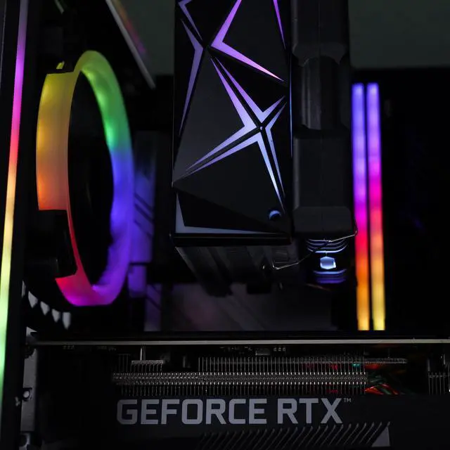 Alt view image 6 of 6 - HyperCubic Gaming PC - Intel Core i5-12400F (2.5GHz), Radeon RX 6650 XT, DDR4-3200 RGB 16GB, 1TB NVMe M.2 SSD, Windows 11, WiFi, Xtreme VR