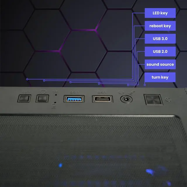 Alt view image 5 of 6 - Hyper Cyber Rage W Liquid Cool Gaming Desktop - Intel Core i5-14600K, NVIDIA GeForce RTX 4060 8GB GDDR6X, DDR5-6400 RGB 32GB, 1TB NVMe M.2 SSD, Windows 11, WiFi, Xtreme VR