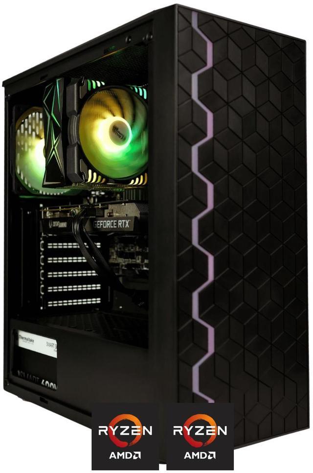 Main image of HYPER CYBER Storm X Gaming PC Desktop Computer AMD Ryzen 5 5500, Radeon RX 7800 XT, 32GB DDR4, 1TB SSD, Windows 11 Home, VR Ready, RGB Lighting, WiFi, Ready to Use
