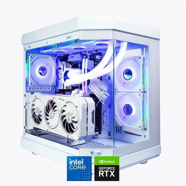 Main image of HYPER CYBER Ultra X Gaming PC Desktop Computer Intel Core i7-14700K, Nvidia Geforce RTX 5070, 64GB DDR5, 4TB SSD, Windows 11 Home, VR Ready, RGB Lighting, WiFi, Ready to Use