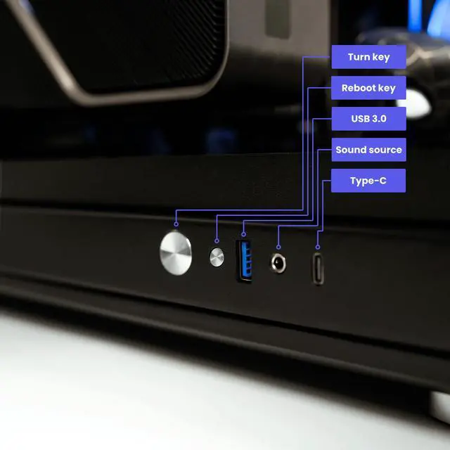 Alt view image 6 of 6 - HYPER CYBER Ultra Y Gaming PC Desktop Computer Intel Core i7-14700K, NVIDIA GeForce RTX 4080 SUPER, 32GB DDR5, 4TB SSD, Windows 11 Home, VR Ready, RGB Lighting, WiFi, Ready to Use