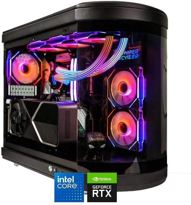 Main image of HYPER CYBER Ultra Y Gaming PC Desktop Computer Intel Core i7-14700K, Nvidia Geforce RTX 5070, 64GB DDR5, 2TB SSD, Windows 11 Home, VR Ready, RGB Lighting, WiFi, Ready to Use