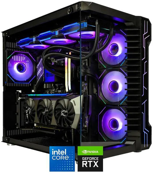 Main image of HYPER CYBER Rage R Gaming PC Desktop Computer Intel Core i5-14600K, NVIDIA GeForce RTX 3080, 16GB DDR5, 1TB SSD, Windows 11 Home, VR Ready, RGB Lighting, WiFi, Ready to Use