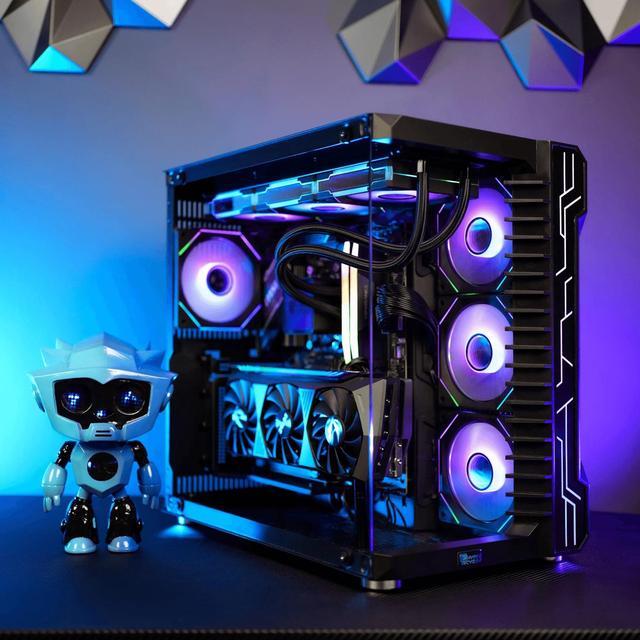 Alt view image 6 of 6 - HYPER CYBER Rage R Gaming PC Desktop Computer Intel Core i5-14600K, AMD Radeon RX 7900 XTX, 16GB DDR5, 2TB SSD, Windows 11 Home, VR Ready, RGB Lighting, WiFi, Ready to Use