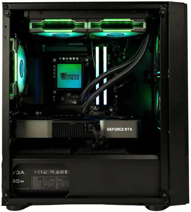 Alt view image 3 of 6 - HYPER CYBER Rage W Gaming PC Desktop Computer Intel Core i5-14600K, Intel ARC B580, 32GB DDR5, 1TB SSD,  Windows 11 Home, VR Ready, RGB Lighting, WiFi, Ready to Use