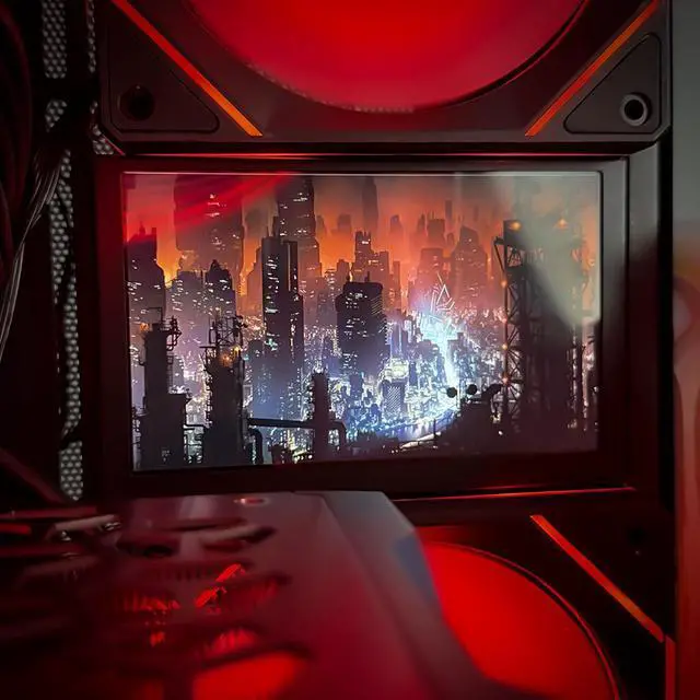Alt view image 7 of 7 - HYPER CYBER PUNK Gaming PC Desktop Computer AMD Ryzen 9 9950X3D GeForce RTX 5070 32GB|2TB, Windows 11 Home, VR Ready, RGB Lighting, WiFi, Ready to Use