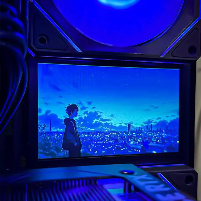 Alt view image 6 of 6 - HYPER CYBER Anime Gaming PC Desktop Computer AMD Ryzen 7 7800X3D GeForce RTX 5070 32GB|2TB, Windows 11 Home, VR Ready, RGB Lighting, WiFi, Ready to Use