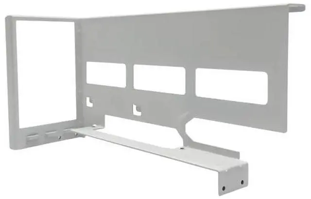 Alt view image 5 of 7 - Hyper Cyber Vertical GPU Support Bracket with 200mm PCIe 4.0 Riser Cable  White, Anti-Sag, ATX Case, Gaming Build, Modding Accessory, White