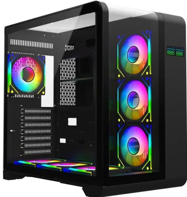 Main image of Hyper Cyber PHANTOM Gaming Desktop AMD Ryzen 7 7800X3D, NVIDIA GeForce RTX 5060 Ti, 32GB DDR5, 1TB SSD, Windows 11 Home, RGB Lighting, WiFi, Ready to Use