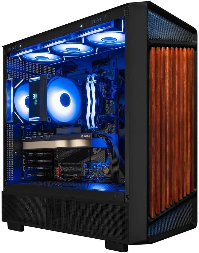Alt view image 2 of 6 - Hyper Cyber Terra Gaming Desktop AMD Ryzen 9 9950X3D, NVIDIA GeForce RTX 5070 TI, 64GB DDR5, 2TB SSD, WIN11 Home, AI Ready, RGB Lighting, WiFi, Ready to Use
