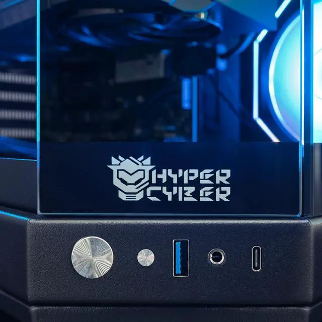 Alt view image 6 of 6 - HYPER CYBER Ultra X BLACK Gaming PC Desktop Computer Intel Core Ultra 9 285K NVIDIA GeForce RTX 5080 4TB NVMe SSD
