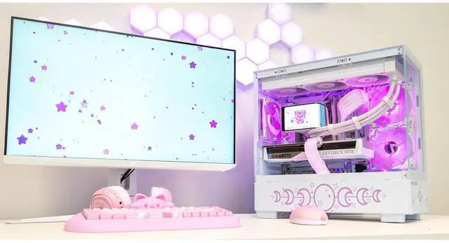 Alt view image 5 of 5 - Hyper Cyber Aurora Ryzen CPU | Ryzen GPU | GeForce GPU | Gaming PC AMD Ryzen 7 7800X3D NVIDIA GeForce RTX 5070 12GB