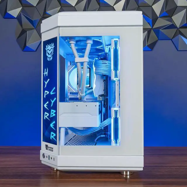 Alt view image 3 of 5 - Hyper Cyber FrostStrike Ryzen CPU | GeForce GPU | Side Panel Custom Display | Internal LCD Screen | Cooler Display | Gaming PC AMD Ryzen 9 9950X3D NVIDIA GeForce RTX 5070 12GB