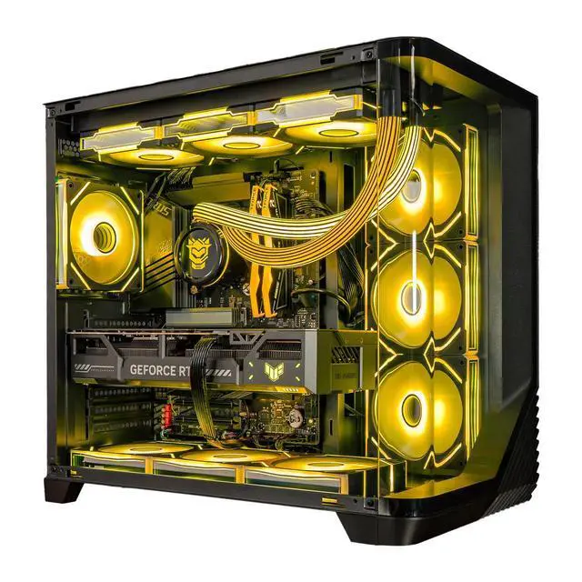 Alt view image 2 of 5 - Hyper Cyber Project - 026 Ryzen CPU | GeForce GPU | Custom Cooler Display | Gaming PC AMD Ryzen 7 7800X3D NVIDIA GeForce RTX 5080