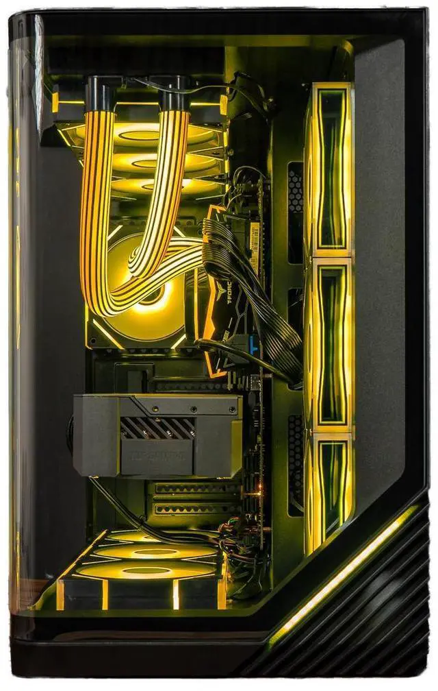 Alt view image 4 of 5 - Hyper Cyber Project - 026 Ryzen CPU | GeForce GPU | Custom Cooler Display | Gaming PC AMD Ryzen 7 9800X3D NVIDIA GeForce RTX 5080