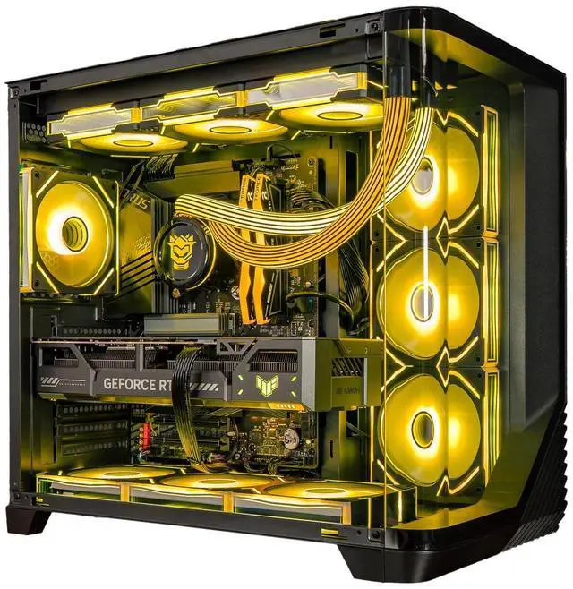Alt view image 2 of 5 - Hyper Cyber Project - 026 Ryzen CPU | GeForce GPU | Custom Cooler Display | Gaming PC AMD Ryzen 7 9800X3D NVIDIA GeForce RTX 5080