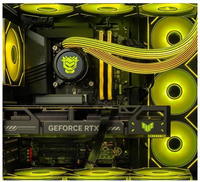 Alt view image 5 of 5 - Hyper Cyber Project - 026 Ryzen CPU | GeForce GPU | Custom Cooler Display | Gaming PC AMD Ryzen 7 9800X3D NVIDIA GeForce RTX 5080