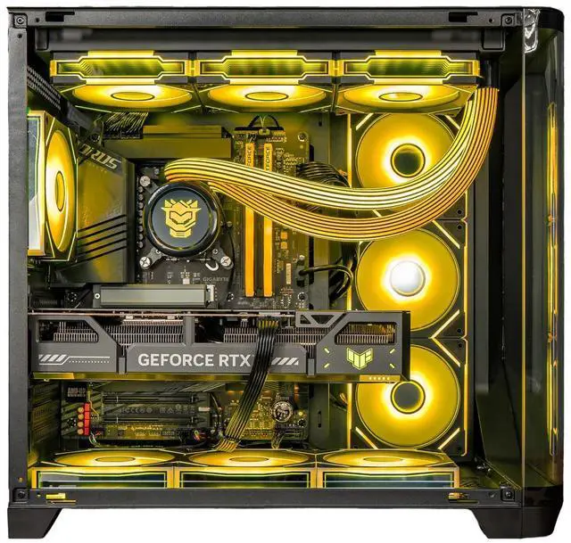 Alt view image 3 of 5 - Hyper Cyber Project - 026 Ryzen CPU | GeForce GPU | Custom Cooler Display | Gaming PC AMD Ryzen 9 9950X3D NVIDIA GeForce RTX 5090