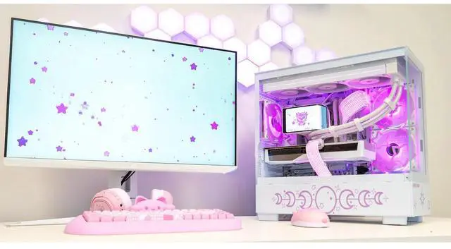 Alt view image 5 of 5 - Hyper Cyber Aurora Ryzen CPU | Ryzen GPU | GeForce GPU | Gaming PC AMD Ryzen 7 7800X3D NVIDIA GeForce RTX 5070 12GB | 32GB RAM | 2TB Storage | Gaming PC Computer