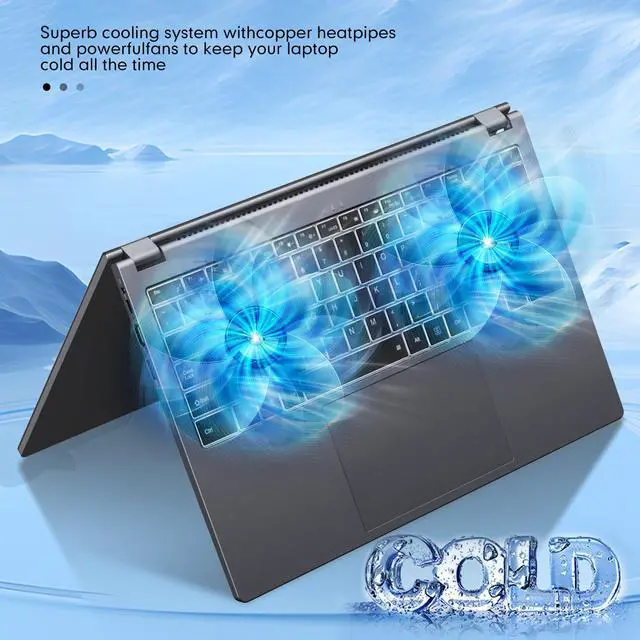 Alt view image 5 of 7 - TPV 2 in 1 Laptop Computer, 15.6" 16GB DDR4 512GB SSD Touchscreen Notebook, AMD Ryzen R3 3200U(Up to 3.5 GHz), Radeon Vega 3, 1920x1080 FHD Display, Windows 11 Pro, Wifi, BT5.1 RJ45, Blacklit Keyboard