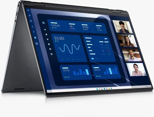 Alt view image 6 of 7 - Dell Latitude 9000 (9450) 2-in-1 Laptop - 14 inch QHD+ (2560 x 1600) 500-nits Touch Display - Intel Core Ultra 7-165U - 1TB - 16GB RAM - Win11 pro- 5G Qualcomm (eSIM)